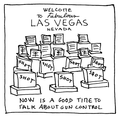 illustration gun control las vegas mass shooting